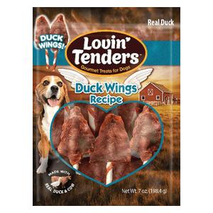 Lovin' Tenders Duck Wings Recipe Dog Treats  Specialty Products